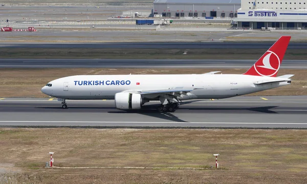 Istanbul Turkiye Августа 2022 Turkish Airlines Cargo Boeing 777 66578 — стоковое фото