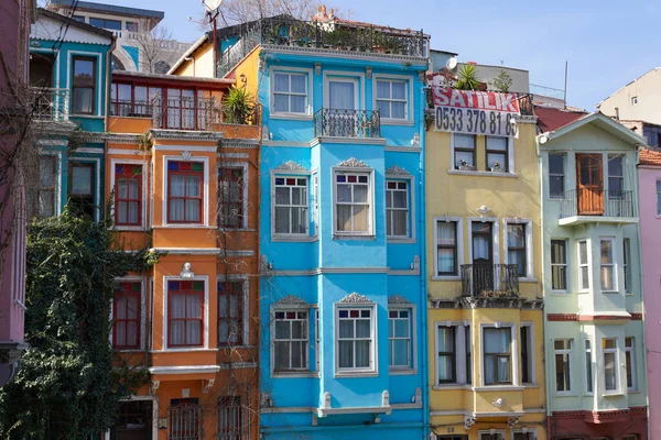 Oude Huizen Fener Istanbul City Turkije — Stockfoto