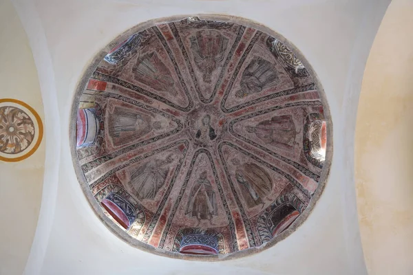Istanbul Turchia Febbraio 2023 Mosaico Della Cupola Nella Moschea Della — Foto Stock