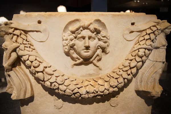 Sarcophagus Antalya Archeological Museum Antalya City Turkiye Stock Image