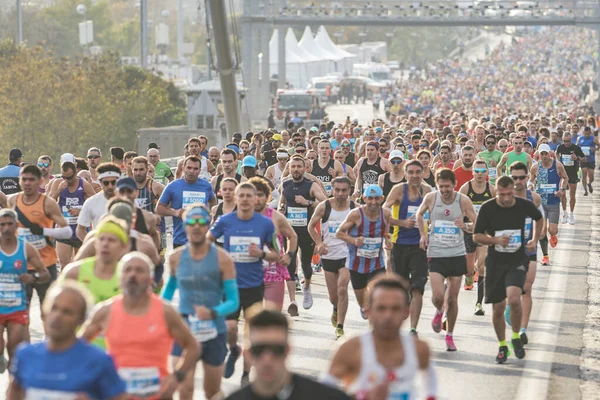 Istanbul Turkey November 2022 이스탄불 마라톤은 경주에서 포함한다 — 스톡 사진