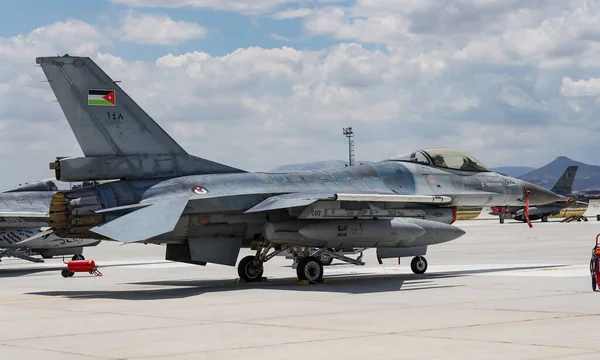 Konya Turkiye June 2022 Jordan Air Force General Dynamics 16Am — Foto de Stock