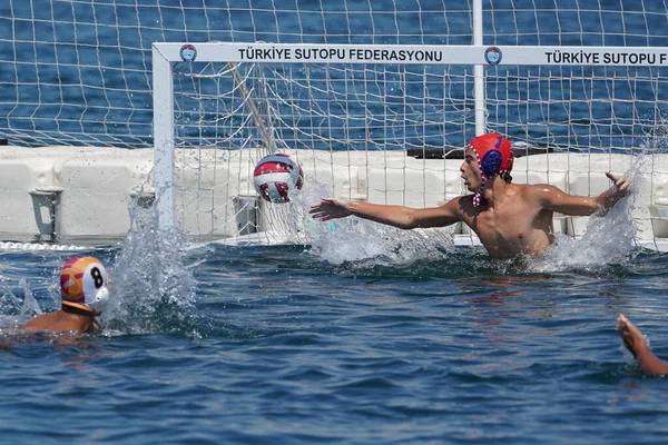 Istanbul Turquía Julio 2022 Partido Waterpolo Durante Maltepe Water Sports — Foto de Stock