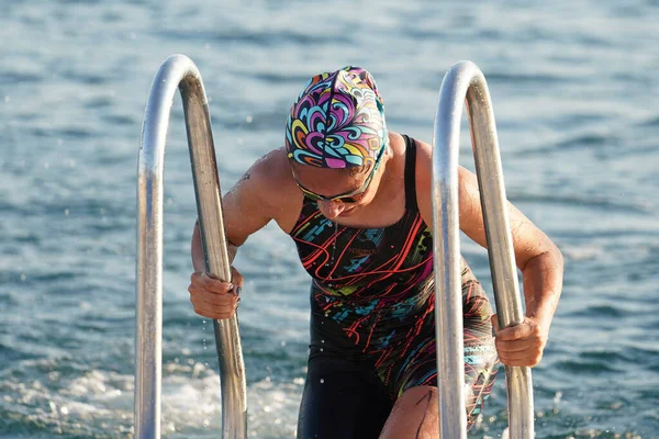 Istanbul Turkiye July 2022 Undefined Athlete Competing Swimming Component Modern — Stock Photo, Image
