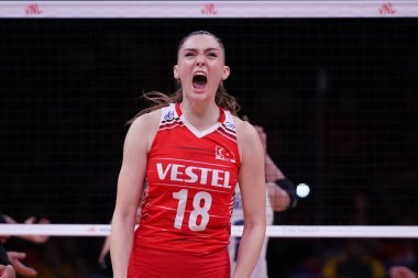 ANKARA, TURKIYE - 14 Temmuz 2022: Ankara Arena 'da oynanan Tayland-Tayland çeyrek final maçında Gunes Zehra