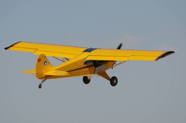 ESKISEHIR, TURKIYE - SEPTEMBER 18, 2022: M.S.O Air and Space Museum Aviat A-1B Husky (2431) display in Sivrihisar SHG Airshow