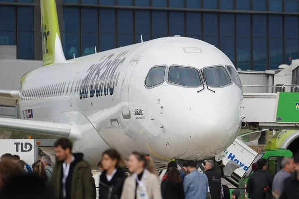 Istanbul Turquia Outubro 2022 Air Baltic Airbus A220 371 55165 — Fotografia de Stock