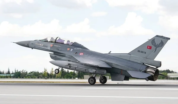Konya Turkiye June 2022 Turkish Air Force General Dynamics 16D — Foto de Stock