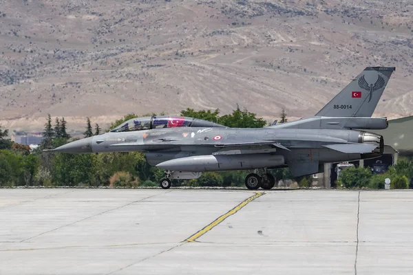 Konya Turquía Junio 2022 Fuerza Aérea Turca General Dynamics 16D — Foto de Stock