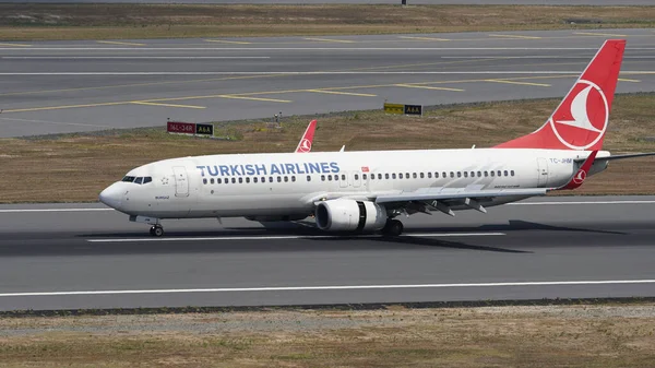 Istanbul Turkiye Августа 2022 Turkish Airlines Boeing 737 8F2 40980 — стоковое фото