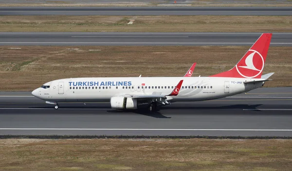 Istanbul Turquie Août 2022 Atterrissage Boeing 737 8F2 42002 Turkish — Photo