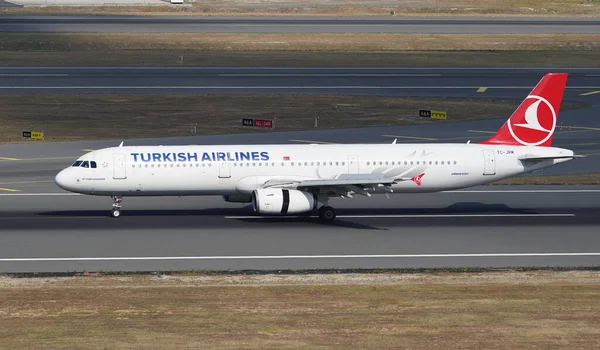 Istanbul Turquie Août 2022 Atterrissage Airbus A321 231 4643 Turkish — Photo