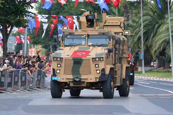Istanbul Turkiye August 2022 Gendarmerie Voertuigen Parade Tijdens 100Ste Verjaardag — Stockfoto