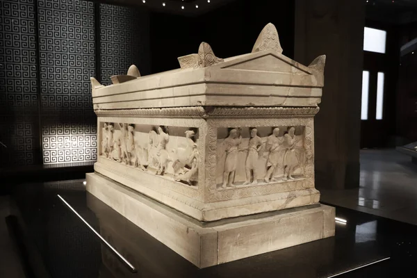 Sarcophagus Istanbul Archaeological Museums Istanbul City Turkey — Stock Photo, Image