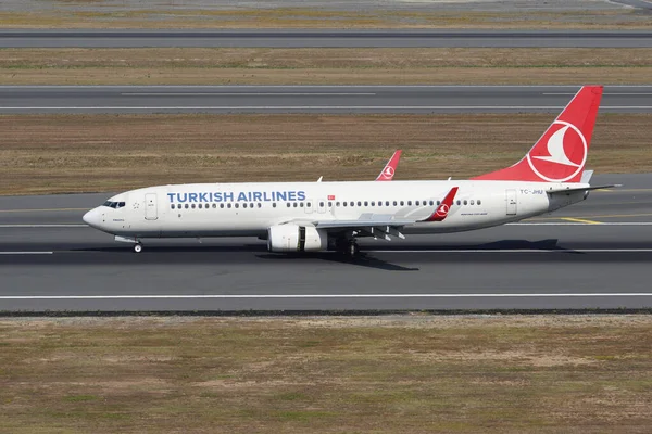 Istanbul Turquie Août 2022 Atterrissage Boeing 737 8F2 42002 Turkish — Photo
