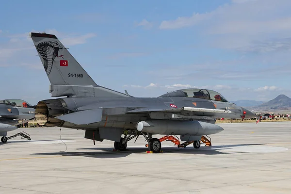 Konya Turkiye Června 2022 Turecké Letectvo Lockheed Martin 16D Fighting — Stock fotografie