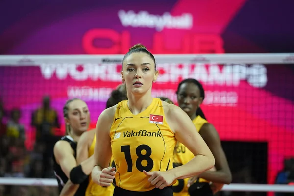 Antalya Turquía Diciembre 2022 Zehra Gunes Imoco Volley Conegliano Vakifbank — Foto de Stock