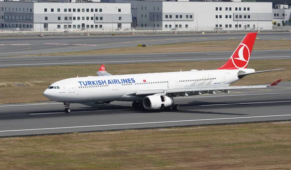 Istanbul Turquie Août 2022 Atterrissage Airbus 330 343X 1172 Turkish — Photo