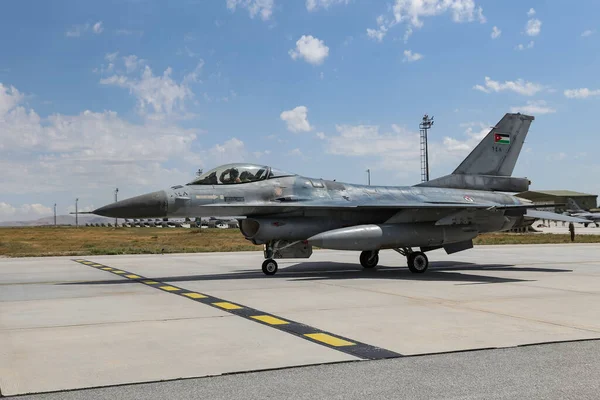 Konya Turkiye Junio 2022 Ejercicio Fuerza Aérea Jordania Contra Falcon — Foto de Stock