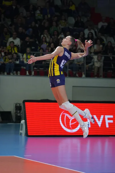 Istanbul Turquie Janvier 2023 Arina Fedorovtseva Sert Pendant Match Volley — Photo