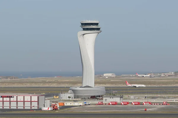 Istanbul Türkien September 2022 Flugsicherungsturm Des Flughafens Istanbul — Stockfoto