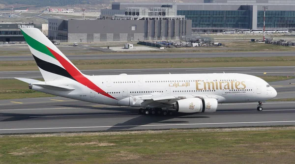 Istanbul Turquie Septembre 2022 Airbus A380 861 168 Emirates Airlines — Photo