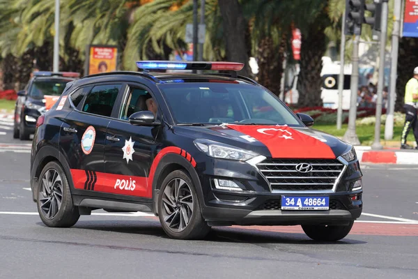 Istanbul Turkiye August 2022 Police Vehicle Parade 100Th Anniversary August — Stock Photo, Image