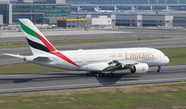 Istanbul Turkiye Сентябрь 2022 Emirates Airlines Airbus A380 861 168 — стоковое фото