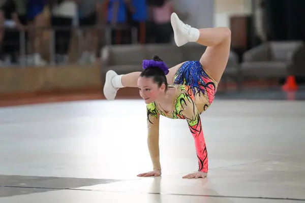 Istanbul Turquia Abril 2023 Atleta Indefinido Realiza Durante Campeonato Turco — Fotografia de Stock