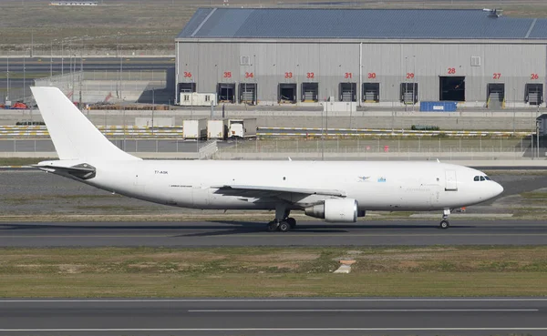 stock image ISTANBUL, TURKIYE - SEPTEMBER 17, 2022: San Marino Executive Aviation Airbus A300-622RF (733) landing to Istanbul International Airport