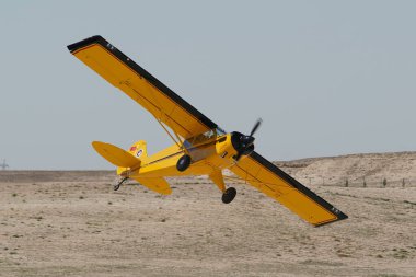 ESKISEHIR, TURKIYE - SEPTEMBER 18, 2022: M.S.O Air and Space Museum Aviat A-1B Husky (2431) display in Sivrihisar SHG Airshow