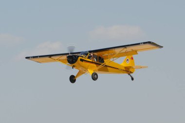 ESKISEHIR, TURKIYE - SEPTEMBER 18, 2022: M.S.O Air and Space Museum Aviat A-1B Husky (2431) display in Sivrihisar SHG Airshow