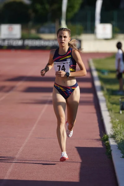 Denizli Turquía Julio 2022 Atleta Indefinido Corriendo Durante Campeonato Atletismo —  Fotos de Stock