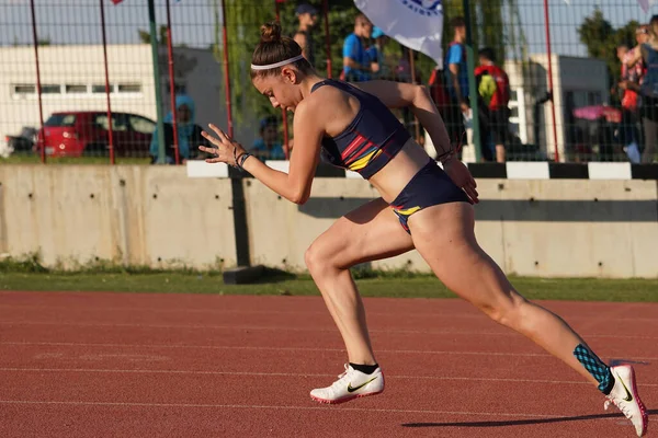 Denizli Turkiye July 2022 Undefined Athlete Running 4X400 Metres Relay — Stock Photo, Image