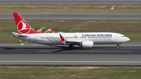Istanbul Turkiye Сентябрь 2022 Turkish Airlines Boeing 737 8Max 60060 — стоковое фото