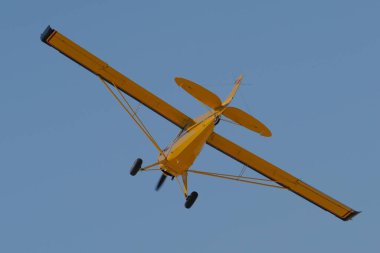 ESKISEHIR, TURKIYE - SEPTEMBER 18, 2022: M.S.O Air and Space Museum Aviat A-1B Husky (2431) display in Sivrihisar SHG Airshow