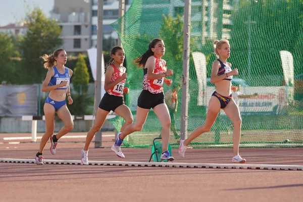 Denizli Turkiye July 2022 Athletes Running Balkan Athletics U20 Championships — Stock Photo, Image