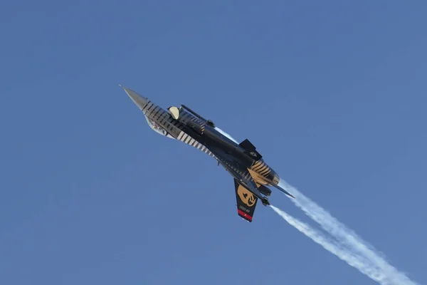 Eskisehir Turquia Setembro 2022 Exibição Falcão Combate 16C Força Aérea — Fotografia de Stock