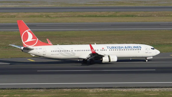 Istanbul Turquie Septembre 2022 Atterrissage Boeing 737 9F2Er 40978 Turkish — Photo