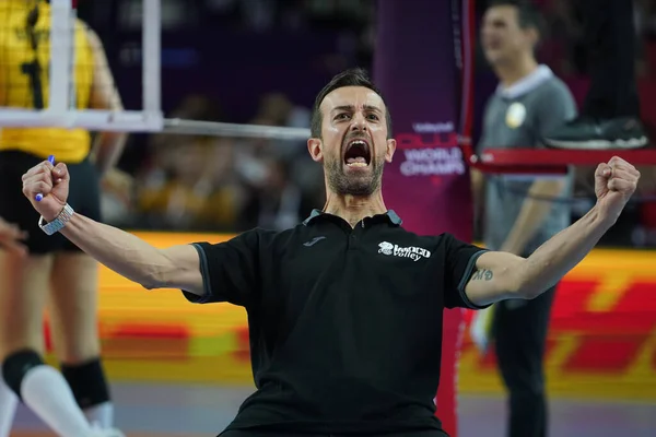 Antalya Turquía Diciembre 2022 Entrenador Imoco Volley Conegliano Daniele Santarelli — Foto de Stock
