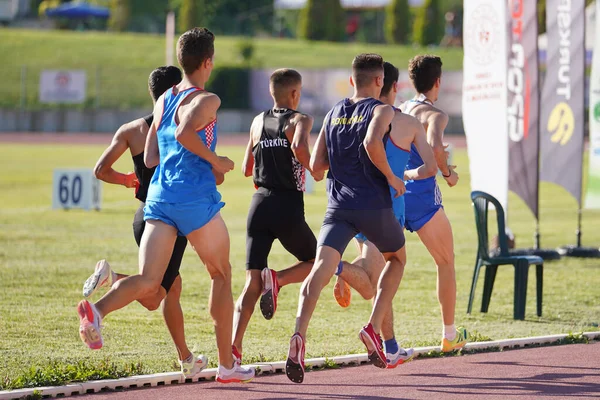 Denizli Turkiye 2022年7月16日 在Denizli Albayrak田径锦标赛中参加巴尔干田径U20锦标赛的运动员 — 图库照片