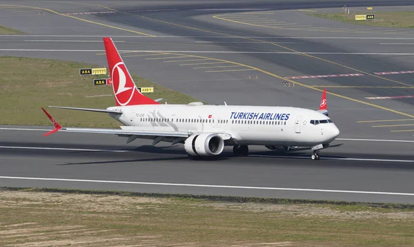 Istanbul Turkiye September 2022 Turkish Airlines Boeing 737 9Max 60065 — ストック写真