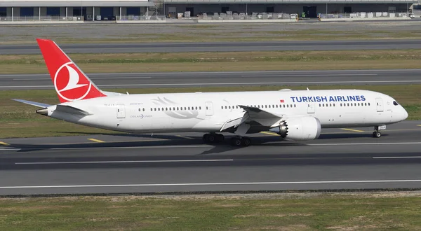 Istanbul Turquie Septembre 2022 Atterrissage Boeing 787 65801 Turkish Airlines — Photo