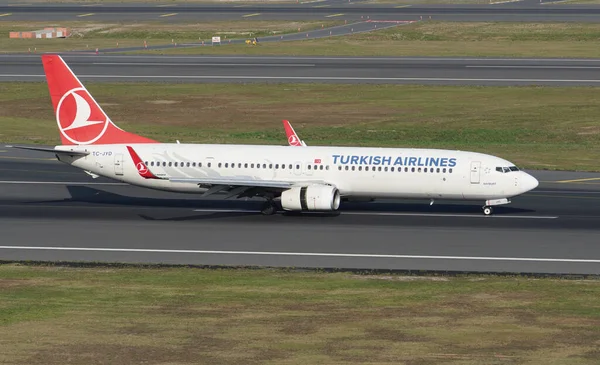 Istanbul Turquie Septembre 2022 Atterrissage Boeing 737 9F2Er 40978 Turkish — Photo
