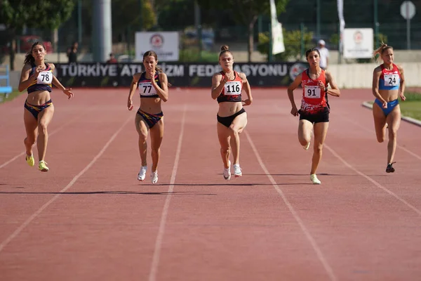 Denizli Türkien Juli 2022 200 Meter Läufer Bei Den U20 — Stockfoto