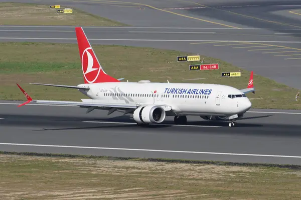 Istanbul Turkiye Září 2022 Turkish Airlines Boeing 737 8Max 60058 — Stock fotografie