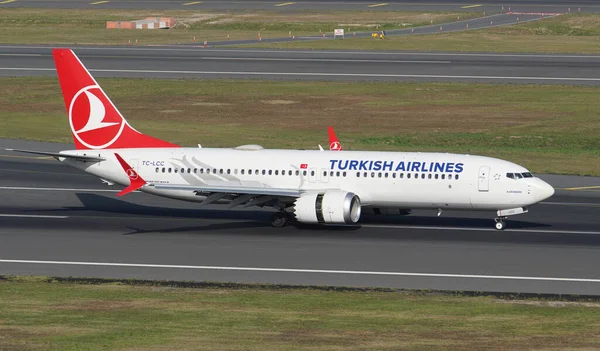 Istanbul Turkiye Сентябрь 2022 Turkish Airlines Boeing 737 8Max 60034 — стоковое фото