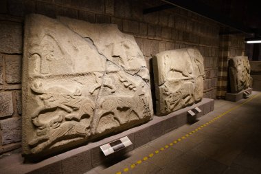 Anadolu Medeniyetler Müzesi 'nde Eski Oymalar, Ankara Şehri, Türkiye