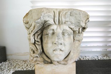 Geyre, Aydın, Türkiye 'deki Afrodizya Antik Kentinde Heykel