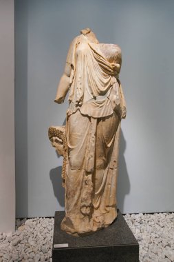 Geyre, Aydın, Türkiye 'deki Afrodizya Antik Kentinde Heykel